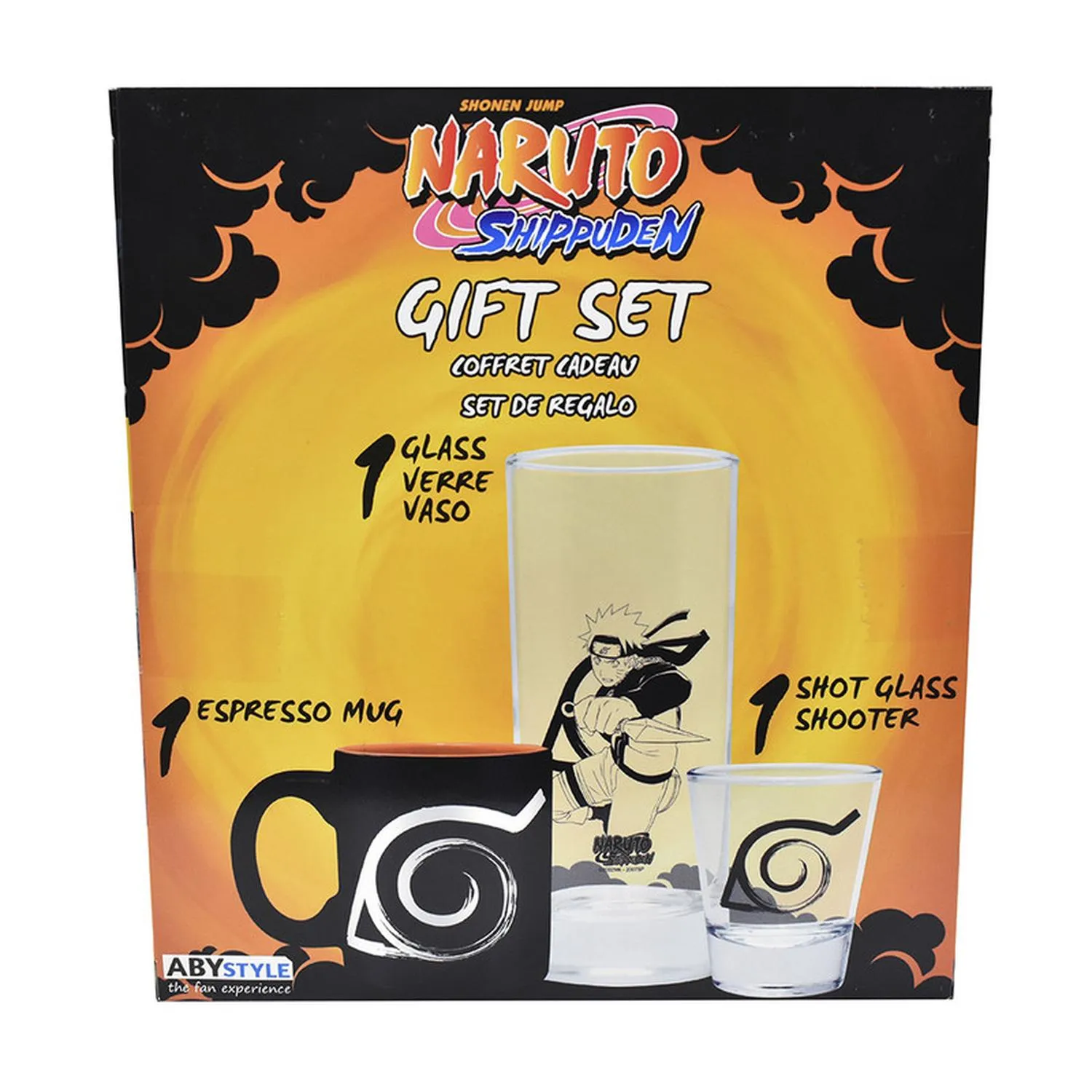 Abystyle Set Mini Taza Vaso Y Tequilero Naruto