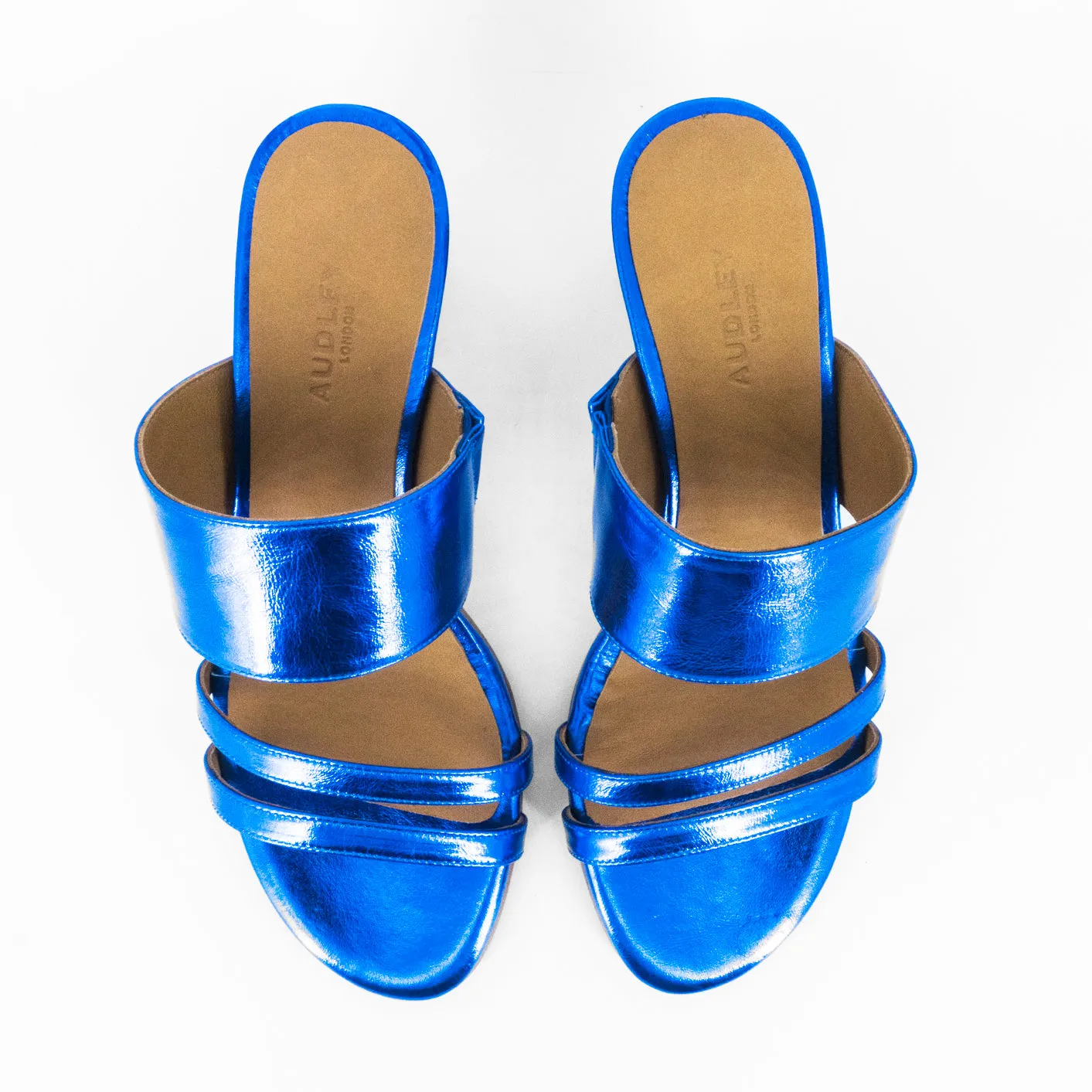 AUDLEY | SANDALIAS MUJER | TACÓN BAVARO | AZUL
