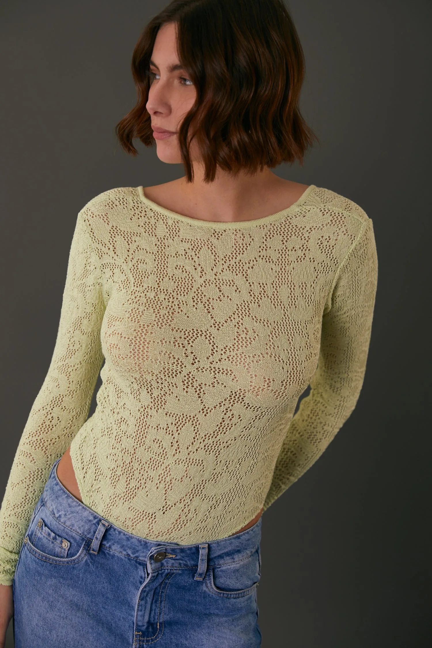BERLIN BODYSUIT LIME CREAM