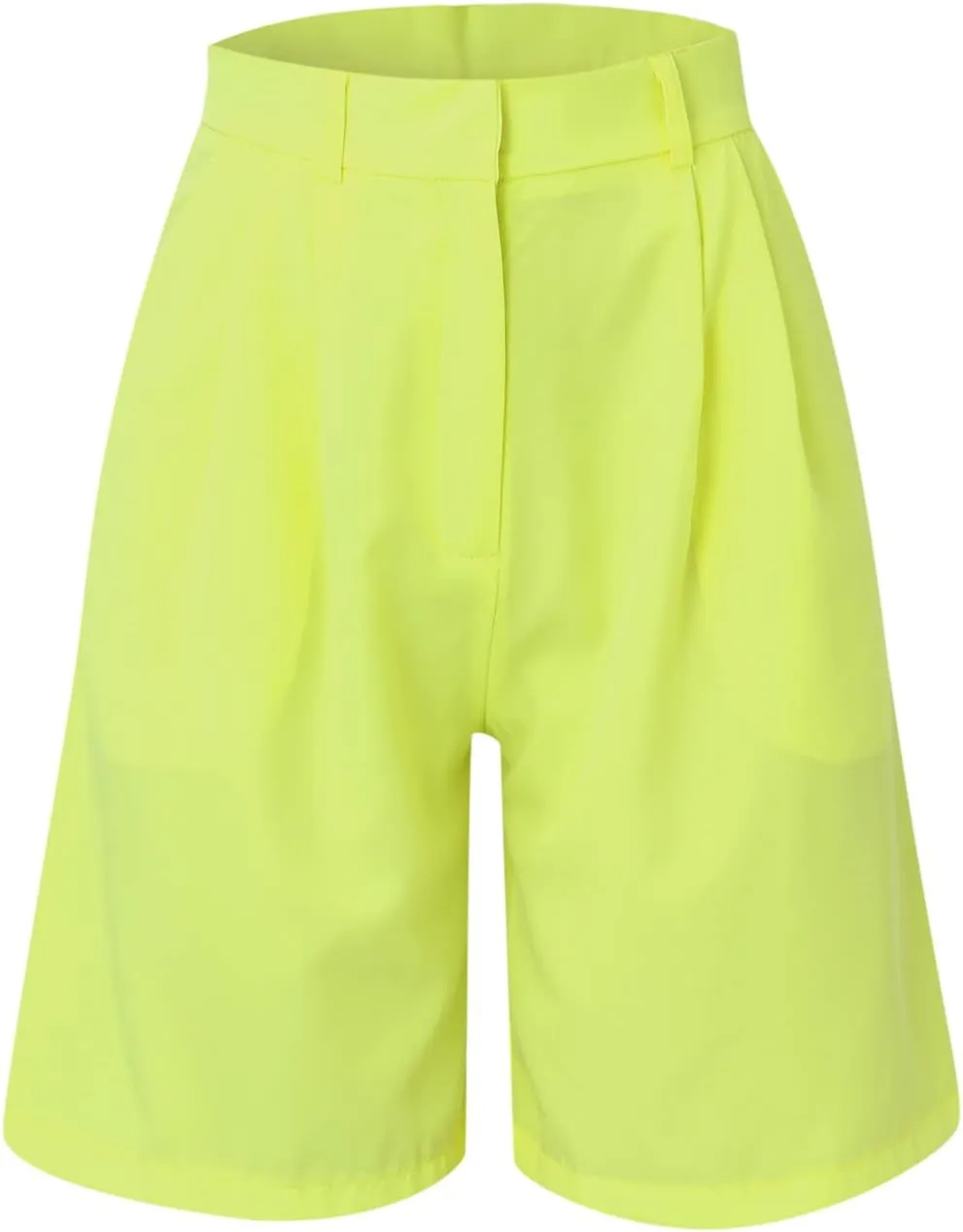 Bermuda Shorts for Women Dressy Casual Knee Length Summer Dress Shorts High Waisted Work Long Short with Pockets