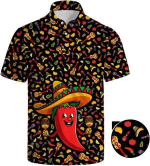 Men's Golf Polo Shirts Short Sleeve Performance Moisture Wicking Dry Fit Golf Shirts for Men