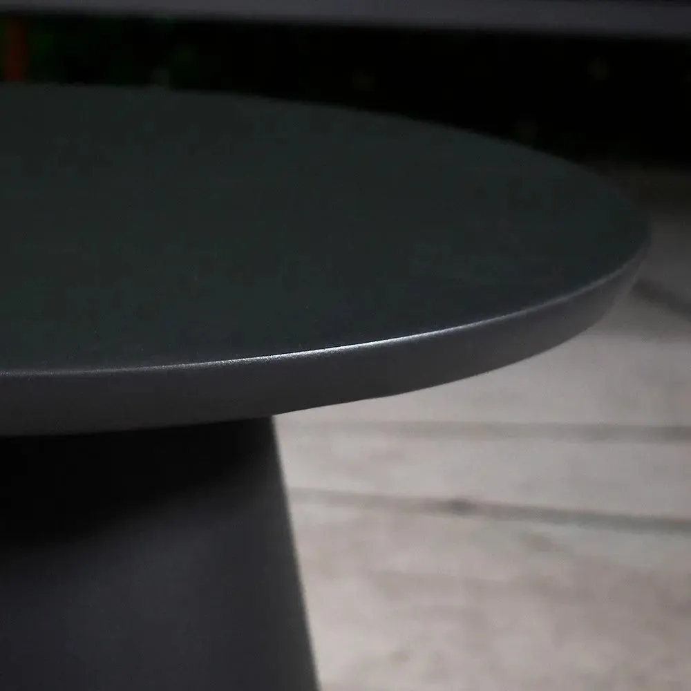 Mesa Bistro Noga Dia.50 cms, para Exterior e Interior de Aluminio Color Carbon - NG1