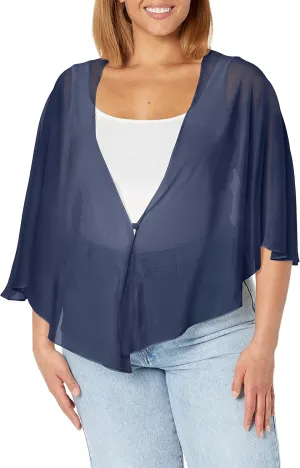 S.L. Fashions Women's Plus Size Multi-wear Sheer Chiffon Shawl for Evening Dress S.L. Fashions Women's Plus Size Multi-wear Sheer Chiffon Shawl for Evening Dress