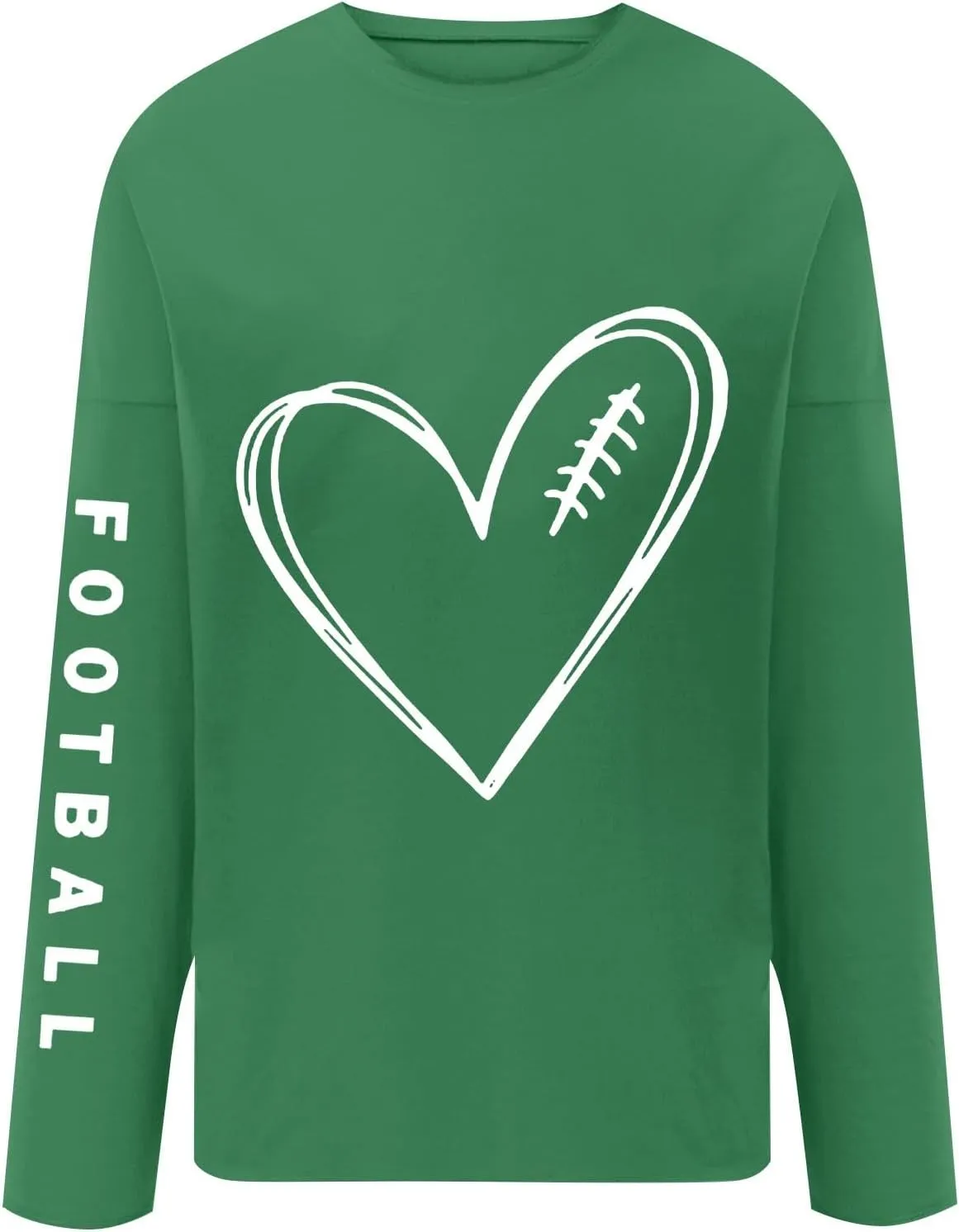 Women's Baseball Sequin Hoodie Funny Football Lover Gift Loose Casual Long Baseball Patches Game Day Hooded