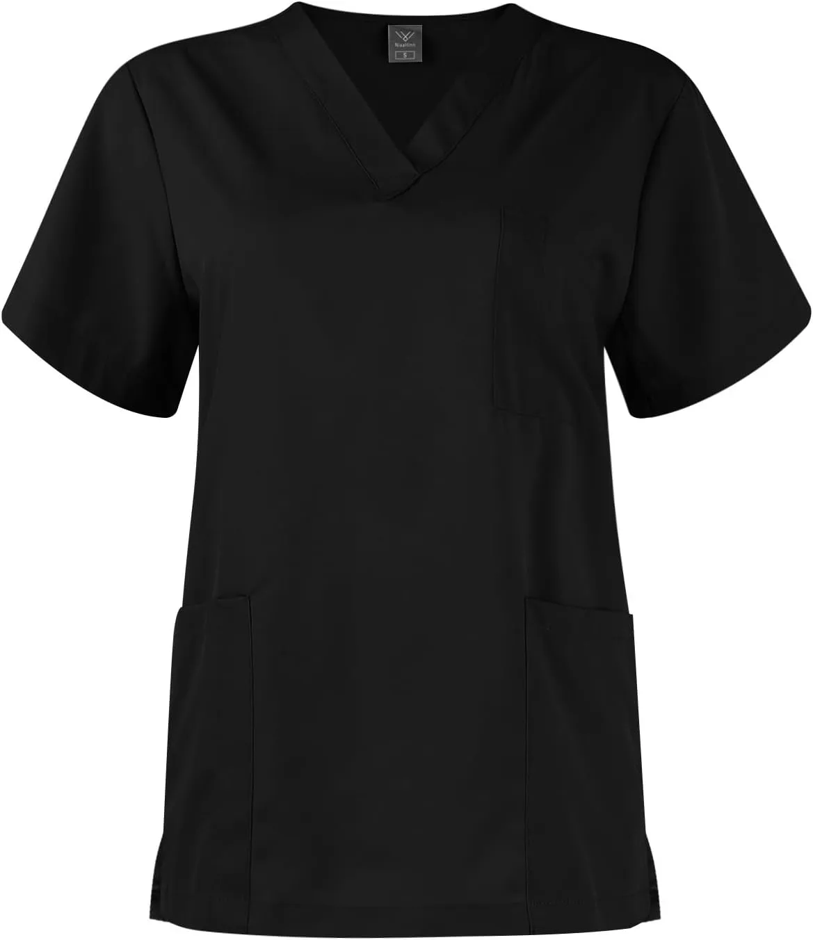 Women's V-Neck Stretch Fit Scrub Top & Jogger Scrubs Pants Multi Pocket Medical Nurse Uniforms Set